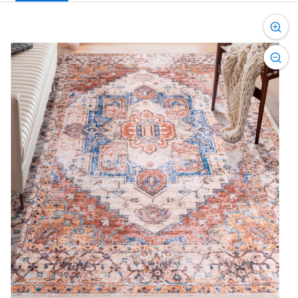 Brand New - (5’ x 8’) DweIke Traditional Vintage Rug, Non-Slip Boho Ethnic Retro - Picture 2 of 5